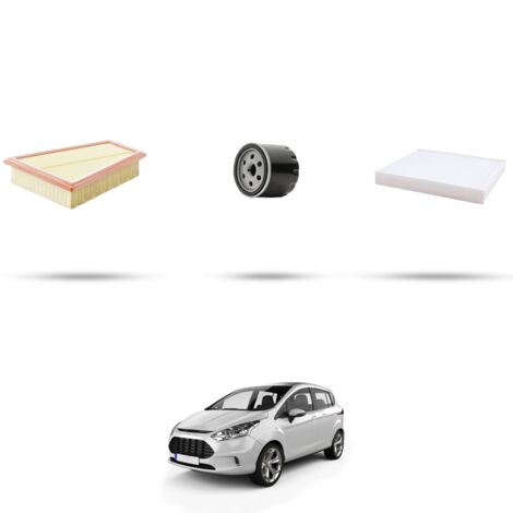 Kit tagliando 3 filtri compatibile con Ford B-MAX 1.6 TI-VCT 77kw dal 2012 (1/4)
