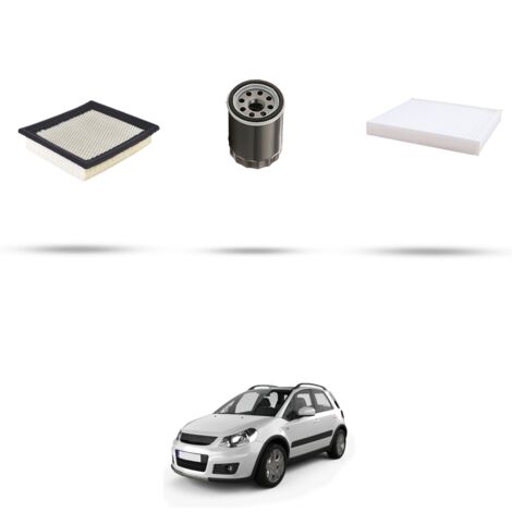 Kit tagliando 3 filtri compatibile con Suzuki Sx4 1.6 VVT 82kw Dal 2006 (1/4)