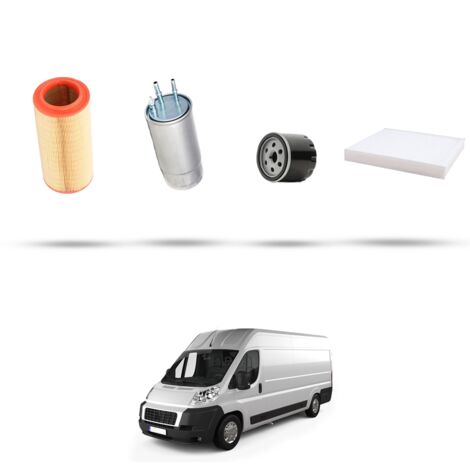 Kit tagliando 3 filtri compatibile con Fiat Ducato 2.3 JTd 110kw dal 2015