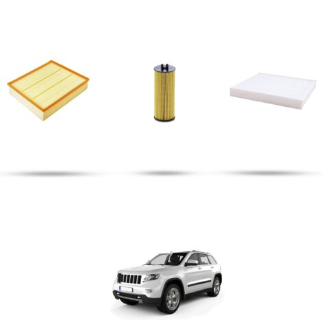 Kit tagliando 3 filtri compatibile con Jeep Grand Cherokee IV (WK,Wk2) 3.6 V6 210kw dal 2010 (1/4)