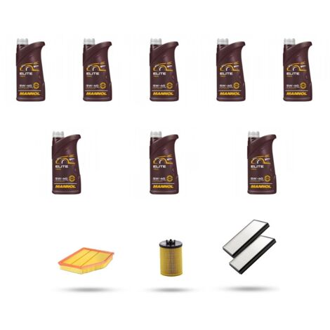 Kit tagliando 3 FILTRI e 8L OLIO compatibile con Bmw serie 5 (E60/E61) 540i 225kw dal 2005 al 2010 (1/4)