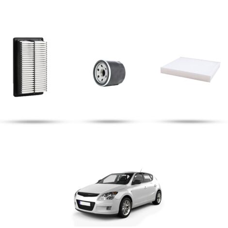 Kit tagliando 3 filtri compatibile con Hyundai i30 1.6 90kw dal 2007 (1/4)