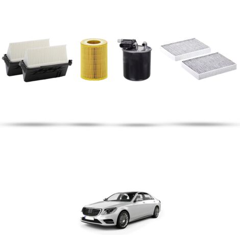 Kit tagliando 4 filtri compatibile con Mercedes Classe S (W222,A217,C217) 350 BlueTEch 185kw Dal 2014 (1/5)