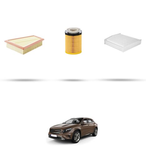 Kit tagliando 3 filtri compatibile con Mercedes GLA (X156) GLA 200 115kw Dal 2013 (1/4)