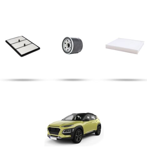 Kit tagliando 3 filtri compatibile con Hyundai Kona 1.6 Hybrid 104kw dal 2019 (1/4)