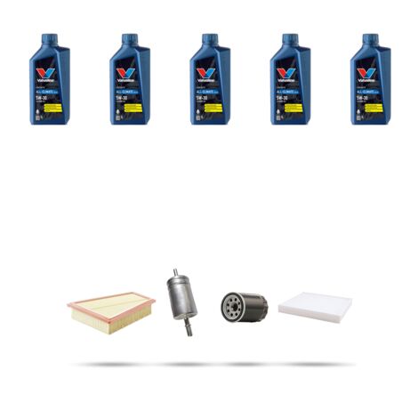 Kit tagliando 4 FILTRI e 5L OLIO compatibile con Ford Ecosport 1.0 Ecoboost 92kw dal 2014 (1/5)