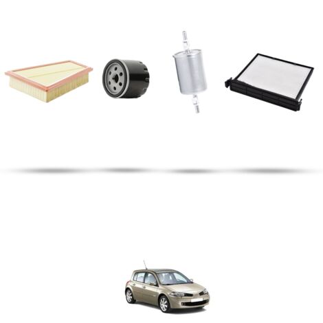 Kit tagliando 4 filtri compatibile con Renault Megane II 2.0 16v 165kw Dal 2003 (1/5)