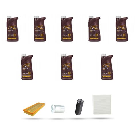 Kit tagliando 4 FILTRI e 8L OLIO compatibile con Audi A6 (C5) 4.2 40v 220kw dal 1998 (1/5)