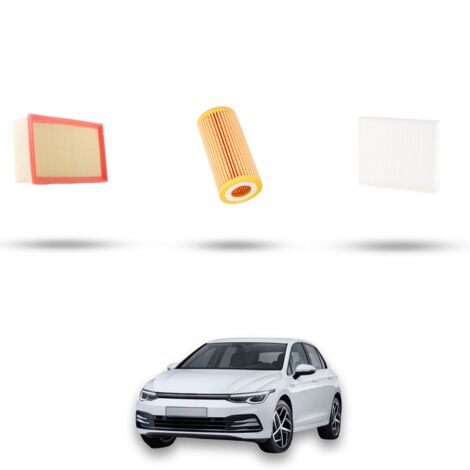 Kit tagliando 3 filtri compatibile con Vw Golf VIII 2.0 GTI 180Kw dal 2020 (1/4)