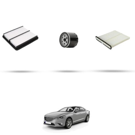 Kit tagliando 3 filtri compatibile con Mazda 6 (GJ) 2.5 143kw dal 2018 (1/4)