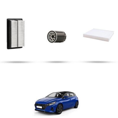 Kit tagliando 3 filtri compatibile con Hyundai i20 III 1.0 T-GDi 74KW dal 2020 (1/4)