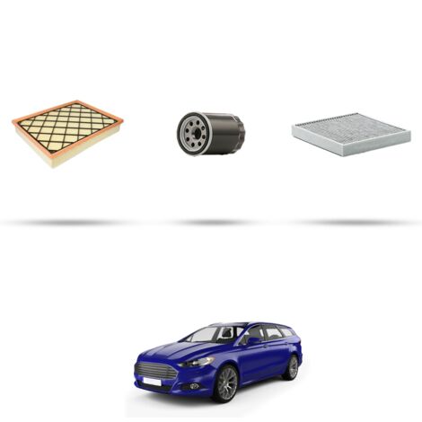 Kit tagliando 3 filtri compatibile con Ford Mondeo V 1.0 EcoBoost 92kw dal 2015 (1/4)