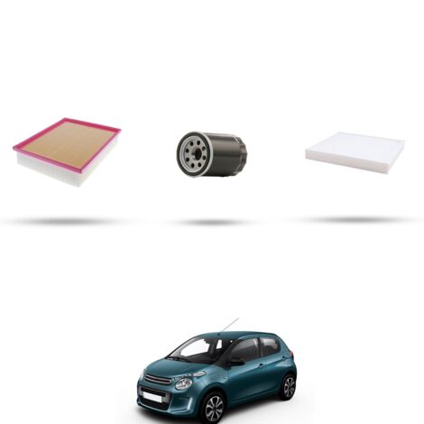 Kit tagliando 3 filtri compatibile con Citroen C1 II 1.0 vti 51kw dal 2014 (1/4)