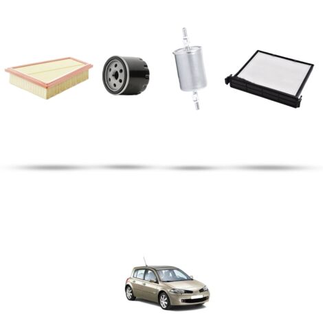 Kit tagliando 4 filtri compatibile con Renault Megane II 2.0 16v 99kw Dal 2002 (1/5)