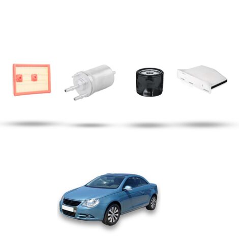 Kit tagliando 4 filtri compatibile con Vw Eos (1F7,1F9) 1.6 FSI 85kw Dal 2006 (1/5)