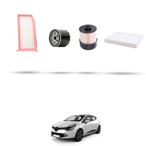 Kit tagliando 4 filtri compatibile con Renault Clio IV 1.5 DCI 66kw Dal 2012 (1/5)