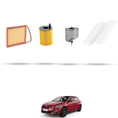 Kit tagliando 4 filtri compatibile con Peugeot 308 II 1.6 HDi 85kw dal 2013 (1/5)