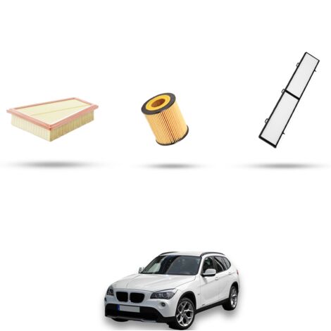 Kit tagliando 3 filtri compatibile con Bmw x1 (E84) 28ix 180kw dal 2011 (1/4)