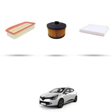 Kit tagliando 3 filtri compatibile con Renault Clio IV 0.9 TCE 66kw Dal 2012 (1/4)