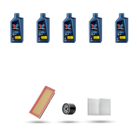 Kit tagliando 3 FILTRI e 5L OLIO compatibile con Alfa Romeo GT 1.8 16V TS 103kw dal 2004 al 2010 (1/4)