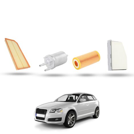 Kit Tagliando 4 filtri compatibile con Audi A3 II (8P1,8PA) 2.0 tfsi (S3) 188kw dal 2007 (1/5)