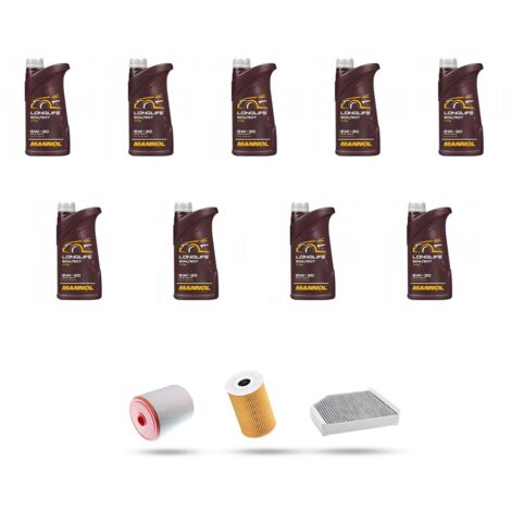 Kit tagliando 4 FILTRI e 9L OLIO compatibile con Audi A6 (C7) 4.0 tfsi S6 309kw dal 2012 (1/4)
