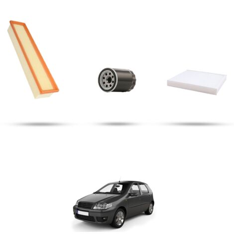 Kit tagliando 3 filtri compatibile con Fiat Punto III 1.2 8v 49kw dal 2014 (1/4)
