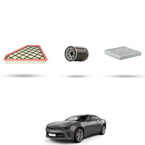 Kit tagliando 3 filtri compatibile con Chevrolet Camaro III 2.0 turbo 202kw dal 2016 (1/4)
