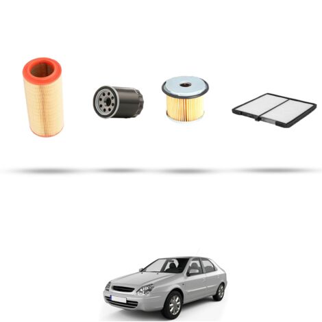 Kit tagliando 4 filtri compatibile con Citroen Xsara 1.9 turbo Diesel 66kw dal 1997 (1/5)