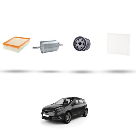 Kit tagliando 4 filtri compatibile con Renault Scenic III / Grand Scenic (JZ16) 1.4 16v 96kw Dal 2009 (1/5)
