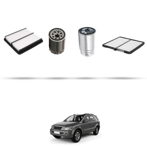 Kit tagliando 4 filtri compatibile con Kia Sorento I (JC) 2.5 CRDi 103kw dal 2002 (1/5)