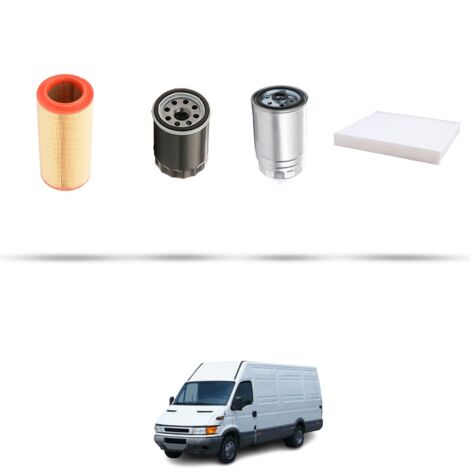 Kit tagliando 4 filtri compatibile con Iveco Daily III 35-14 3.0 Turbo Diesel 100kw dal 2004 (1/5)