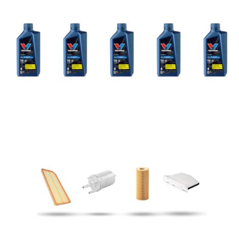 Kit tagliando 4 FILTRI e 5L OLIO compatibile con Seat Leon II (1P1) 2.0 TFSI Cupra R 195kw dal 2009 al 2012 (1/5)
