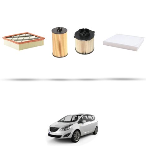 Kit tagliando 4 filtri compatibile con Opel Meriva B 1.6 CDTI 100kw dal 2013 (1/5)