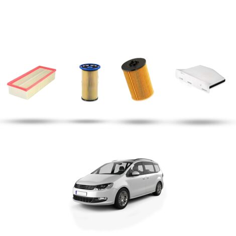 Kit tagliando 4 filtri compatibile con Vw Sharan II (7N) 2.0 TDI 125kw Dal 2010 (1/5)