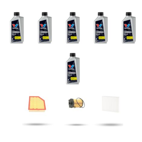 Kit tagliando 3 FILTRI e 6L OLIO compatibile con Volvo S60 II V60 Cross Country 1.5 T2 90kw dal 2015 (1/5)