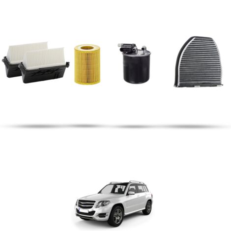 Kit tagliando 4 filtri compatibile con Mercedes GLK (X204) 350 CDI 195kw Dal 2012 al 2015 (1/5)