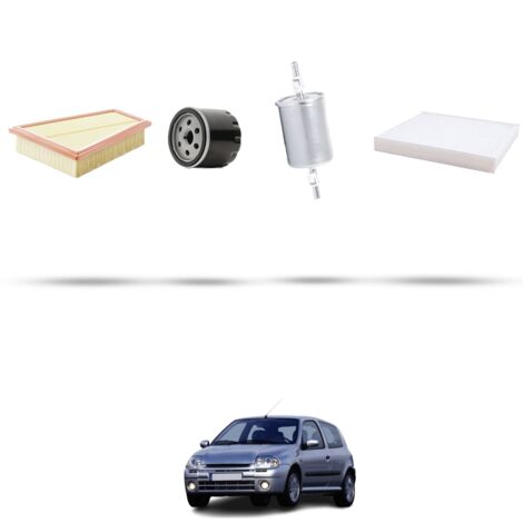 Kit tagliando 4 filtri compatibile con Renault Clio II 1.4 16v 70kw Dal 2000 (1/5)