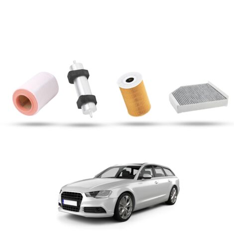 Kit Tagliando 4 filtri compatibile con Audi A6 (C7) 2.0 tdi 130kw 2011