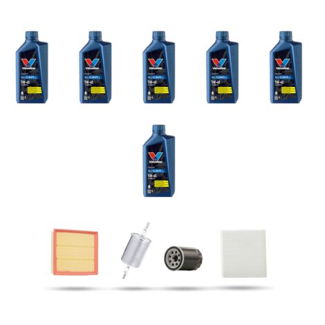 Kit tagliando 4 FILTRI e 6L OLIO compatibile con Audi A6 (C5) 2.4 120kw dal 1997 (1/5)