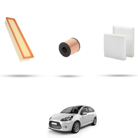 Kit tagliando 3 filtri compatibile con Citroen C3 II 1.1 44kw dal 2009 (1/4)