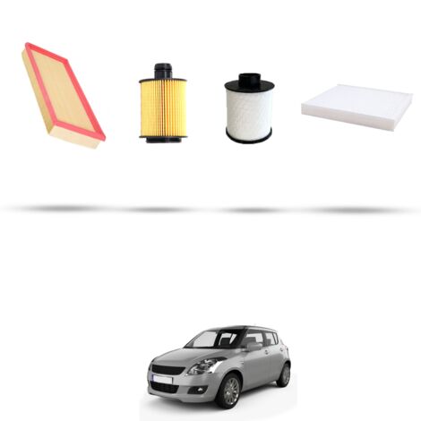 Kit tagliando 4 filtri compatibile con Suzuki Swift IV 1.3 DDis 55kw dal 2010 (1/5)