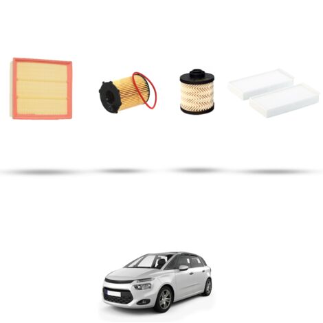 Kit tagliando 4 filtri compatibile con Citroen C4 Picasso II 1.6 BlueHdi 73kw dal 2015 (1/5)