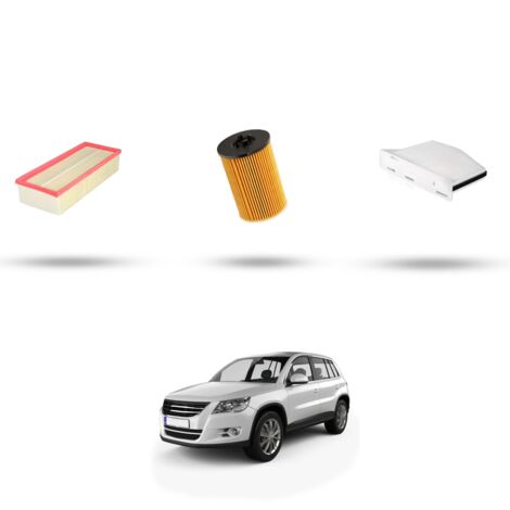 Kit tagliando 3 filtri compatibile con VW Tiguan I (5n) 2.0 TDI 81kw Dal 2010 (1/4)