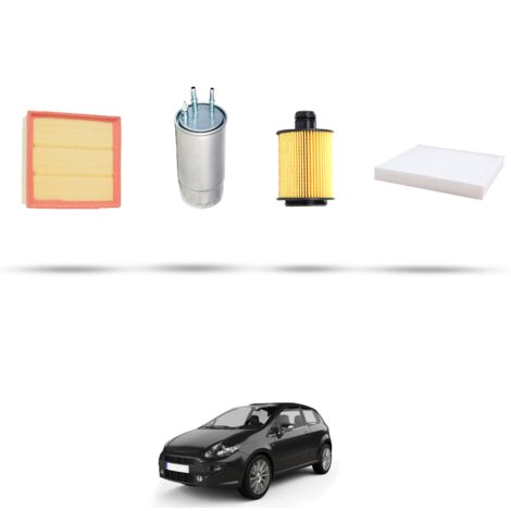 Kit tagliando 4 filtri compatibile con Fiat Punto Evo 1.6 MJT 88kw dal 2009 (1/5)