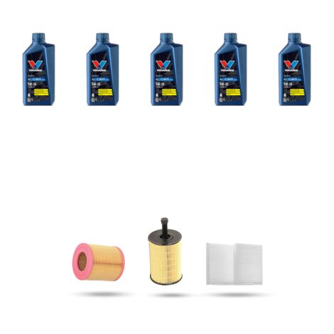 Kit tagliando 3 FILTRI e 5L OLIO compatibile con Audi A6 II (C6) 2.0 tdi 120kw dal 2009 al 2011 (1/4)