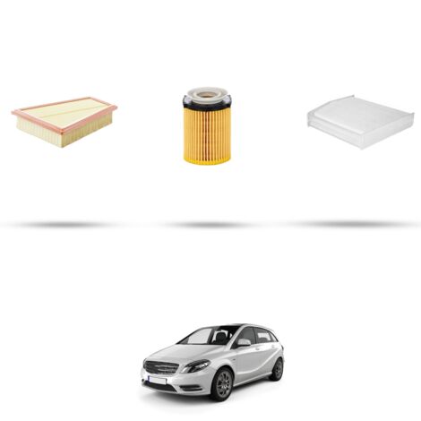 Kit tagliando 3 filtri compatibile con Mercedes Classe B (W246+W242) B180 BlueEfficency 90kw Dal 2011 (1/4)