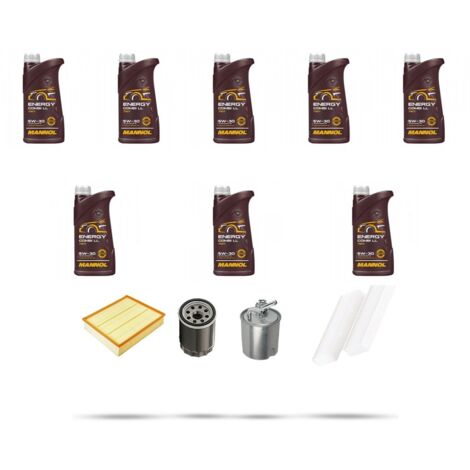 Kit tagliando 4 FILTRI e 8L OLIO compatibile con Nissan Navara (D40) 2.5 Dci 107kw Dal 2005 (1/5)