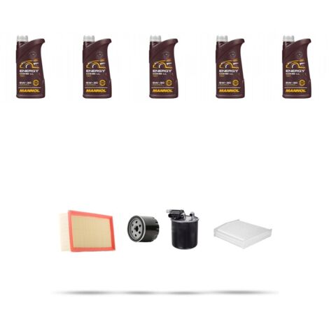 Kit tagliando 4 FILTRI e 5L OLIO compatibile con Mercedes GLA (X156) GLA 180 CDI 80kw Dal 2014 (1/5)