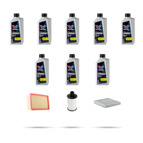 Kit tagliando 3 FILTRI e 8L OLIO compatibile con Jaguar XF (250) 5.0 XFR-S 405kw dal 2012 (1/5)